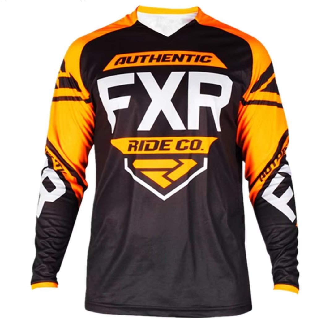 Dětský moto dres FXR černo-oranžový